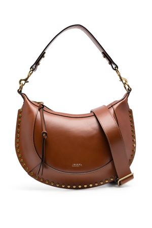 Brown Calf Leather Oskan Moon Shoulder Bag ISABEL MARANT | PP0001FAA1C01M50CO